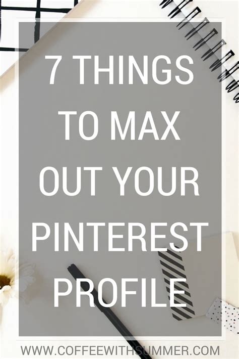 how to craft the perfect pinterest profile coffee with summer social media advice blog