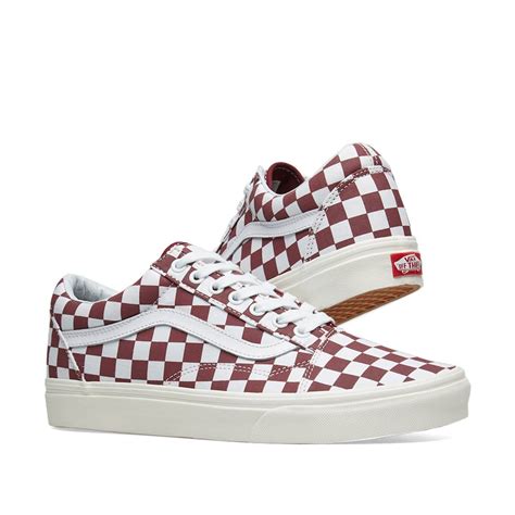 Vans Old Skool Checkerboard Port Royale And Marshmallow End Tw