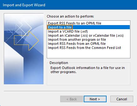How To Export Outlook Contacts To Csv Pst Or Vcard