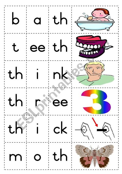 Digraph Th Words List