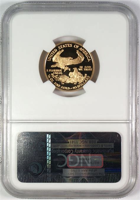 2005 W 10 Proof American Gold Eagle Ngc Pf70 Ultra Cameo