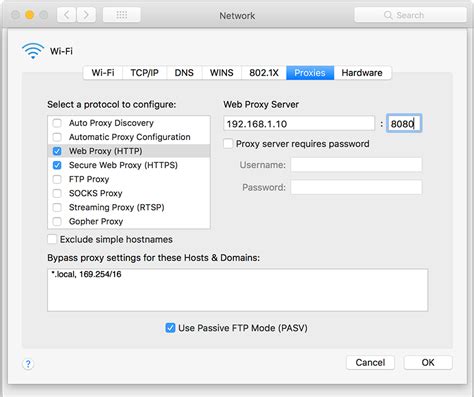 How to Configure Network Proxy Settings for OSX - Serverlab
