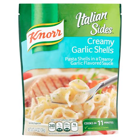 Knorr Italian Sides Creamy Garlic Shells Pasta Side Dish 44 Oz