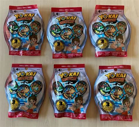 Yo Kai Watch Series 2 Blind Bag Medals Lot Of 6 18 Medals Yokai New