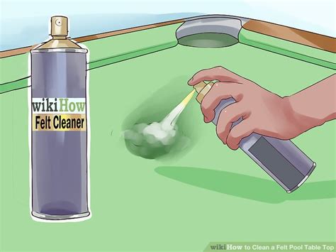 A standard home pool table has a wood frame, heavy slate bed, and leather drop pockets. 3 Ways to Clean a Felt Pool Table Top - wikiHow