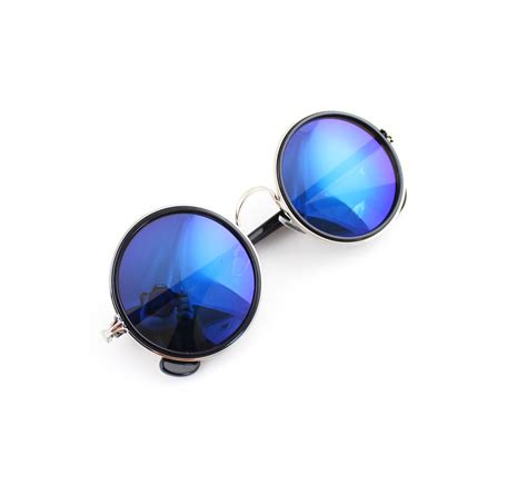 fashion design round colorful lens sunglasses with glasses box sale 10 07 feelontop
