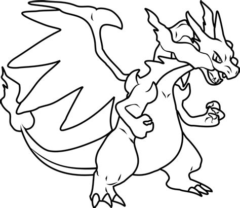 Desenhos De O Poderoso Charizard Para Colorir E Imprimir