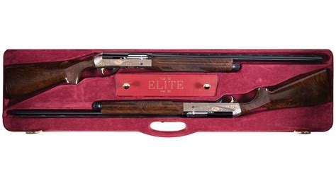 Attractive Engraved Cased Pair Of Benelli Shotguns Rock Island Auction