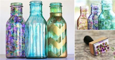 Cómo crear botellas de vidrio decorativas