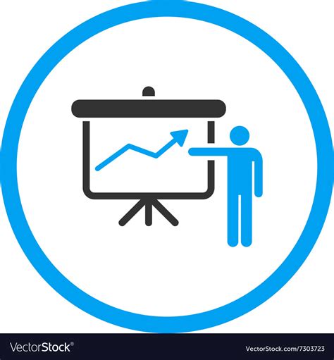 Project Presentation Icon Royalty Free Vector Image