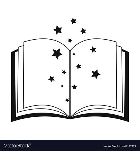 Magic Book Of Spells Open Royalty Free Vector Image