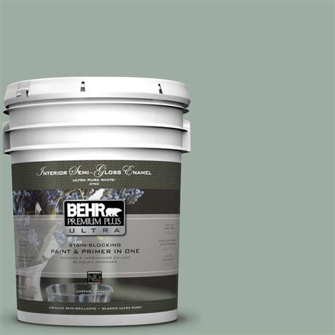 Behr Premium Plus Ultra Gal N Misty Moss Semi Gloss Enamel