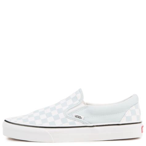 Shop for white on white checkerboard, popular shoe styles, clothing, accessories, and much more! WOMEN'S VANS CLASSIC SLIP-ON CHECKERBOARD BABY BLUE/TRUE WHITE