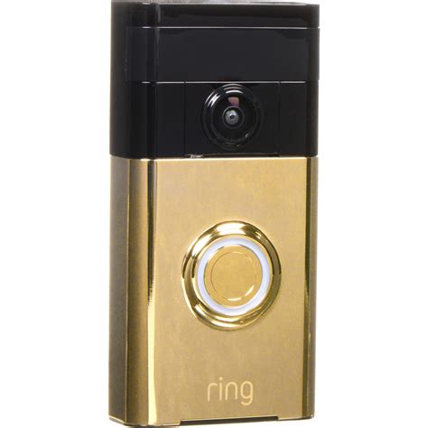 Ring Ring Video Doorbell Polished Brass 88rg001fc000 Bandh Photo