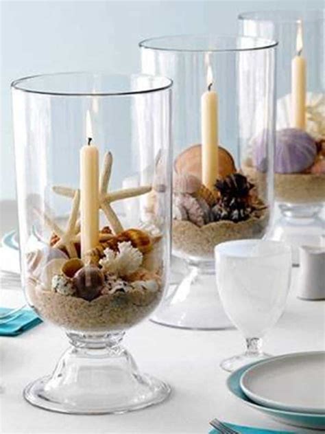 Home Design And Decor Sea Shell Decor Ideas Dining Room Candle