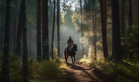 Horseback Riding Through Enchanted Forest Creating Using Generative Ai