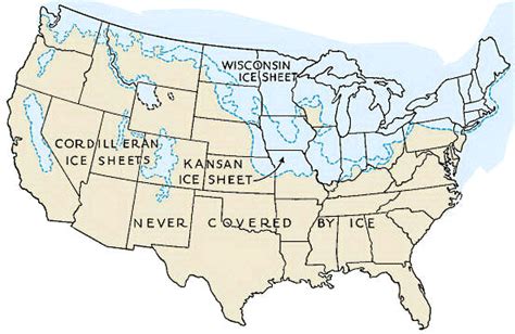 Ice Age Map Of North America Zip Code Map