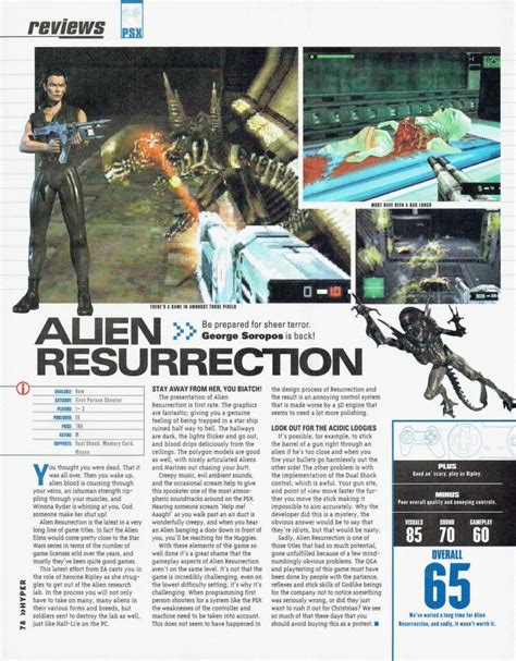 Alien Resurrection Playstation Games That Werent