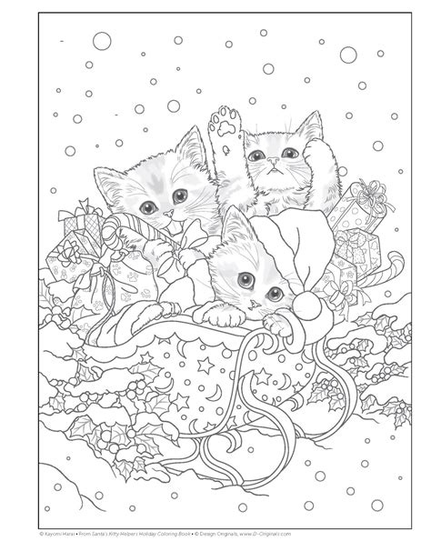 Color pictures, email pictures, and more with these pets coloring pages. Green and Glassie: Santa's Kitty Helpers - Holiday ...