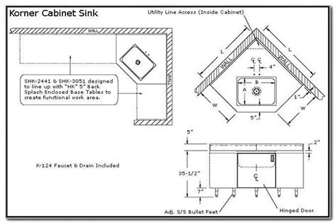 Corner Kitchen Sink Cabinet Dimensions Kitchenfurnituredimensions