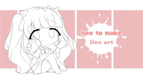 √ How To Make Line Art √ Gacha Club Tutorial 1 Youtube