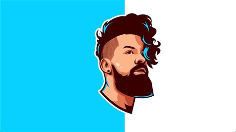 [Not Tutorial] Vector face logo character Adobe illustrator - YouTube