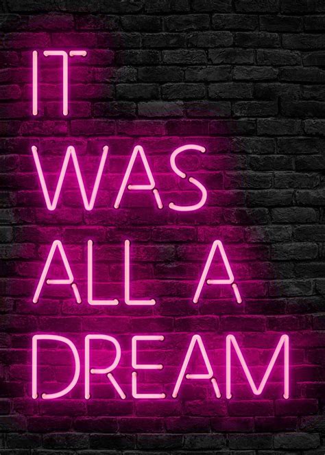 Download Neon Pink Aesthetic Dream Text Wallpaper