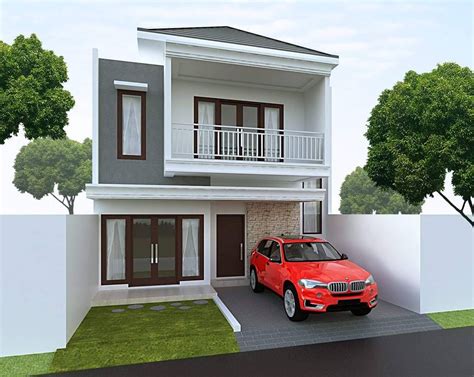Pilihlah warna atap yang gelap untuk membuat kesan elegan. Desain Rumah Minimalis Type 36 2 Lantai | Desain apartemen ...