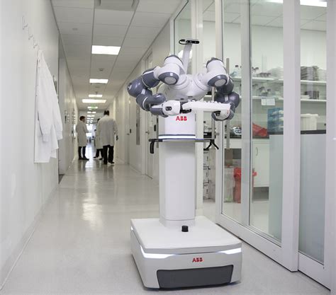 Abb Demonstrates Concept Of Mobile Laboratory Robot For Hospital Of The