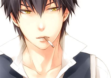 Anime Boy With Cigarette