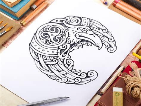 Celtic Raven Celtic Tattoos Celtic Raven Tattoo Norse Tattoo