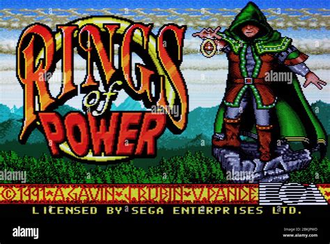 Rings Of Power Sega Genesis Mega Drive Editorial Use Only Stock