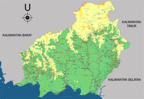 Peta Kalimantan Tengah Lengkap Nama Kabupaten Dan Kota Web Sejarah