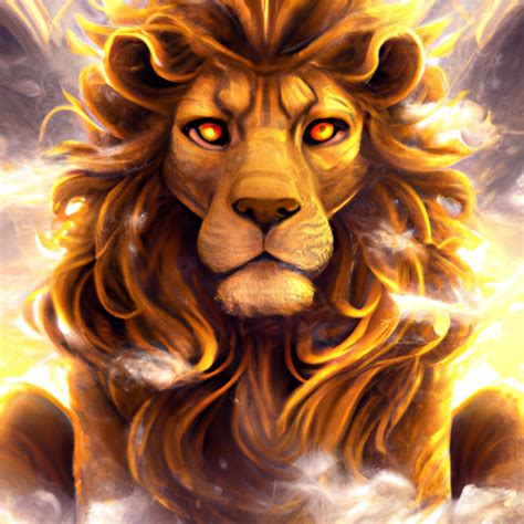 Hd Digital Illustration Of Magnificent Lion · Creative Fabrica