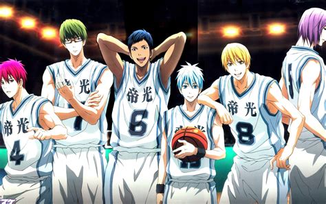 Kuroko Basketball Team Anime Characters Wallpaper