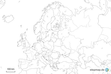 Europa 1914 politische karte madbookieaffiliates com. StepMap - Stumme Karte Europa - Topographie - Landkarte ...