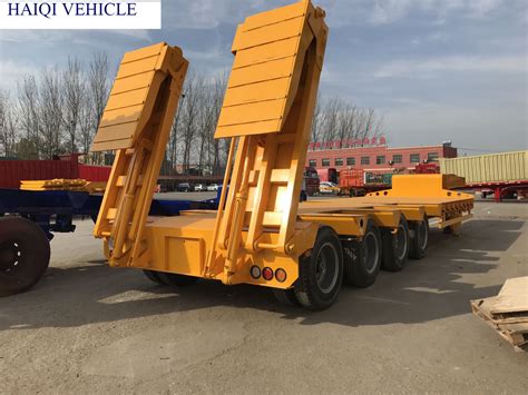 Detachable Removable Gooseneck Lowbed Lowboy Truck Trailer China