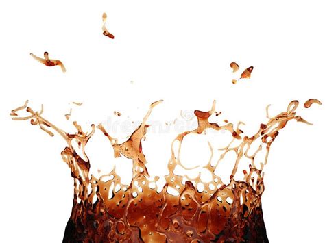 D Coca Cola Splash D Render Of The Coca Cola Splash Isolated On The White Background Royalty
