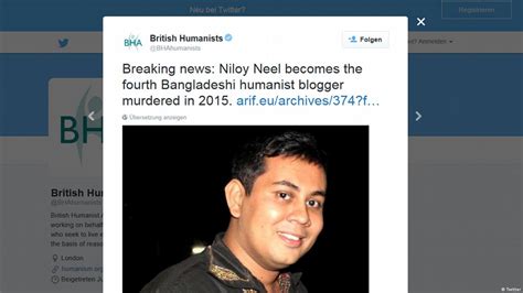 bangladeshi blogger hacked to death dw 08 07 2015