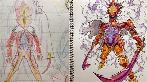Anime Artist Turns More Of His Sons Drawings Into Cool
