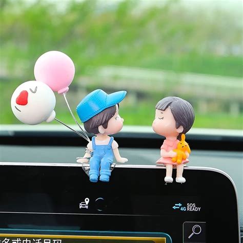 Buy Couple Cute Ornaments Cartoon Car Dashboard Decorations Cute