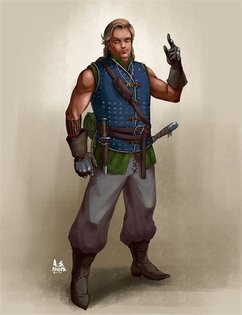 Dandd Half Elf Sailor Andrew Phillips Sailor Character Portraits