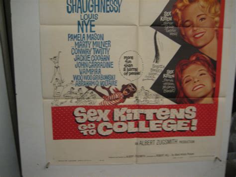 Sex Kittens Go To College Orig 1sh Movie Poster 60 Van Doren Tuesday Weld Ebay