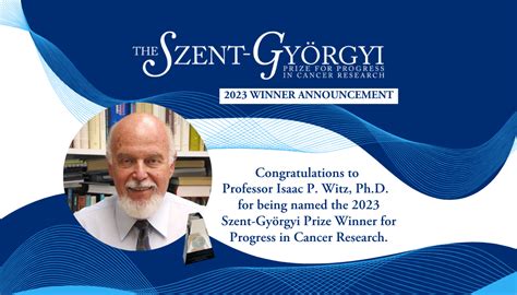 2023 Szent Györgyi Prize Press Release
