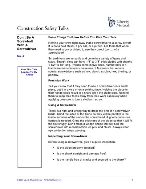 Construction Safety Talks 04