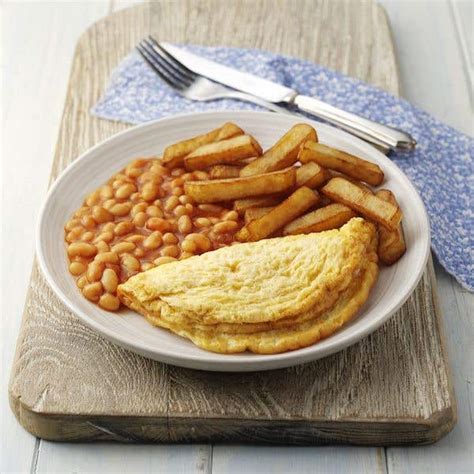 Omelette Chips And Beans Ready Meal Wiltshire Farm Foods