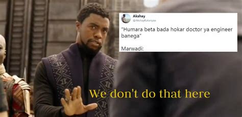 Read our privacy policy and cookie policy to get more information and learn how to set up your preferences. 'We don't do that here' meme ft Black Panther just got a ...