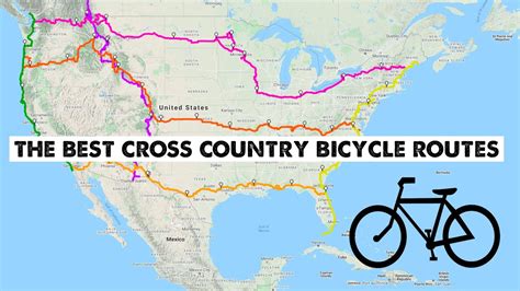 How To Choose A Bicycle Route Across The Usa Youtube
