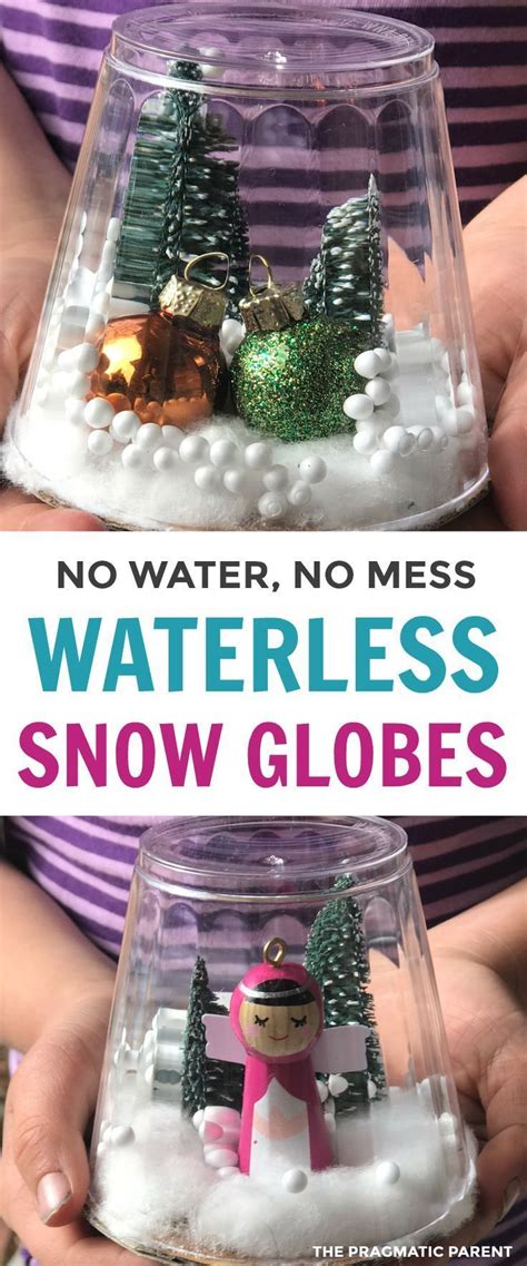 How To Make A Waterless Snow Globe Quick And Easy Snow Globe Crafts