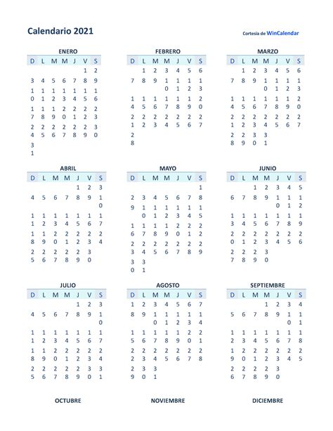 Calendario 2021 Para Organizarte El Examen Calendario 2021 Cortesia
